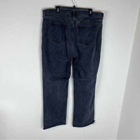 Abercrombie & Fitch The Baggy Low Rise Jeans Curve Love Black Size 33 / 16 Long - Picture 9 of 10